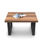 Hanah Home Mn02-Ba Mesa de centro Nogal y Antracita